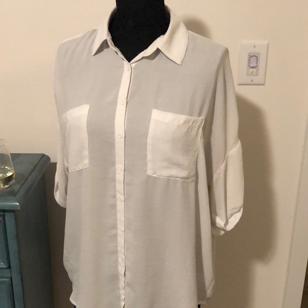Chiffon white blouse by Reset by Jane